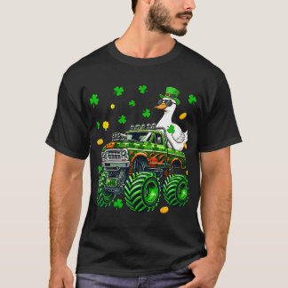 Duck On Monster Truck Farmer St Patrick's Day Sham Tシャツ
