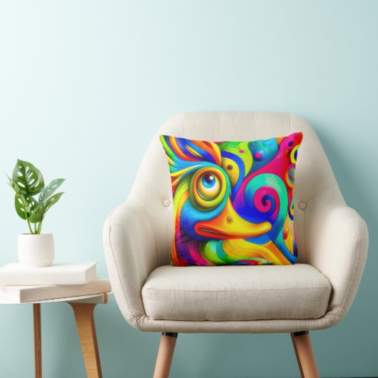 Duck painting クッション (椅子)