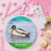 Duck Photo Birthday Paper Plate ペーパープレート (パーティー)