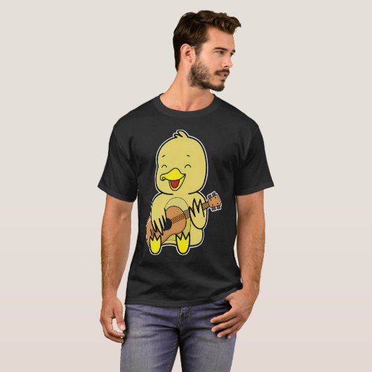 Duck Playing Guitar Tシャツ (正面フル)