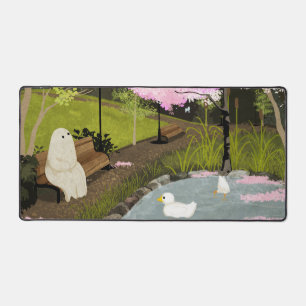 Duck Pond - 春 デスクマット