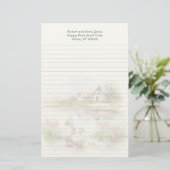 Duck Pond Country Homestead Lined Writing Paper 便箋 (スタンド正面)