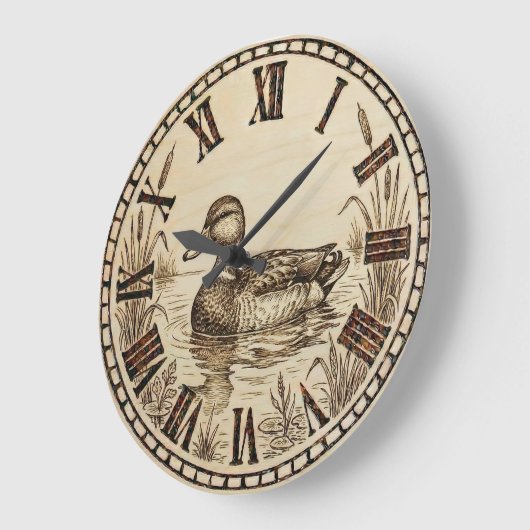 Duck Pond Wall Clock ラージ壁時計 (傾斜)
