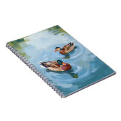 Duck Pond Watercolor Painted ノートブック (右側)