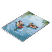 Duck Pond Watercolor Painted ノートブック (左側)