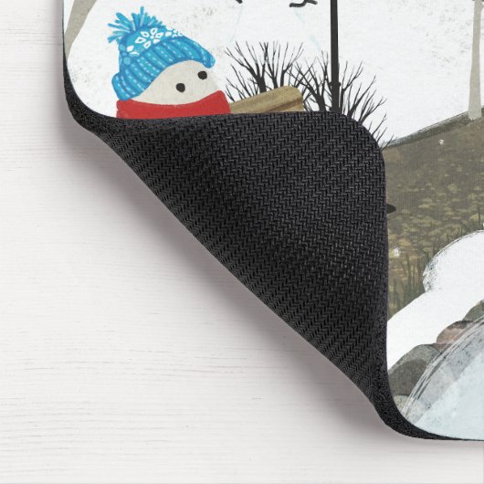 Duck Pond - Winter マウスパッド (コーナー)