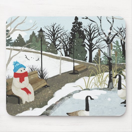 Duck Pond - Winter マウスパッド (正面)