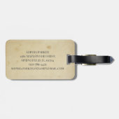 Duck Pulling Flower Cart ラゲッジタグ (裏面横)