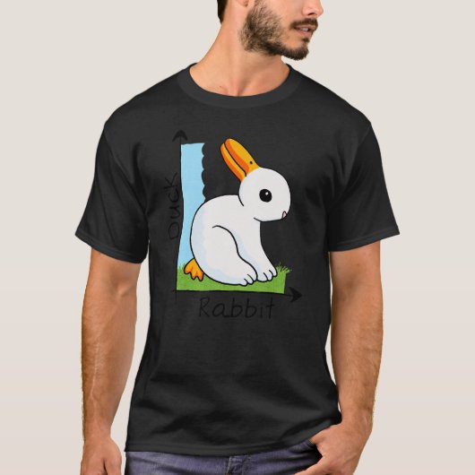 Duck Rabbit Funny Graph Animal Chart Cute Mid-Autu Tシャツ (正面)