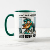 Duck Trainer Humor  マグカップ (左)