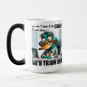 Duck Trainer Humor  モーフィングマグカップ (左)