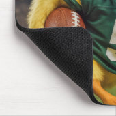 Duck Wearing a Football Helmet #5 Jersey マウスパッド (コーナー)