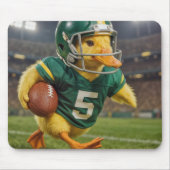 Duck Wearing a Football Helmet #5 Jersey マウスパッド (正面)