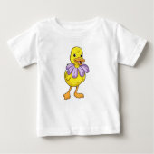 Duck with Daisy ベビーTシャツ (正面)