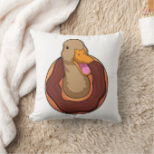 Duck with Donut クッション (ブランケット)