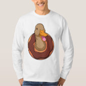 Duck with Donut Tシャツ (正面)