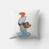 Duck with Handstand in Water.PNG クッション (裏面)