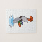 Duck with Handstand in Water.PNG ジグソーパズル (横)