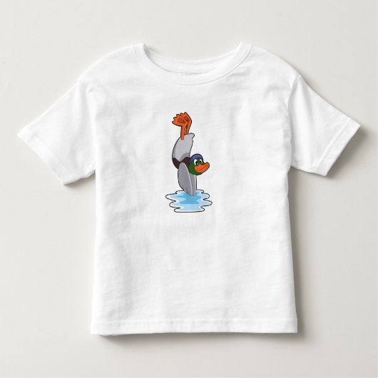 Duck with Handstand in Water.PNG トドラーTシャツ (正面)