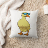 Duck with Sunglasses クッション (ブランケット)