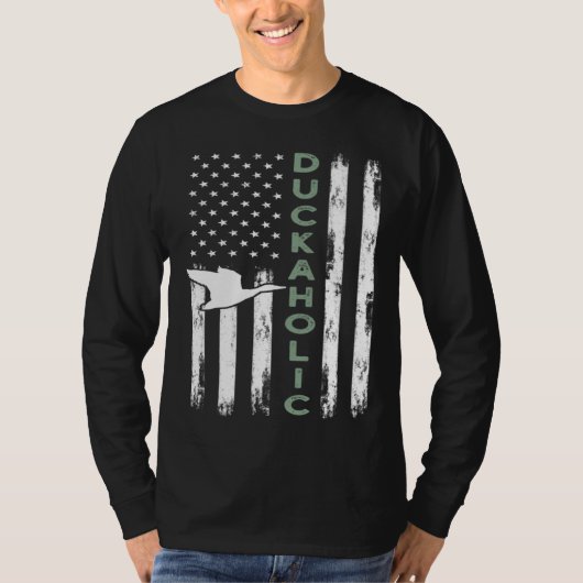 Duckaholic  Ideas for a Duck Hunter and Bird Tシャツ (正面)