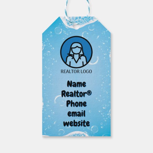 Ducked不動産仲介業者ポップ・アートの-by Jeep ギフトタグ (裏面)