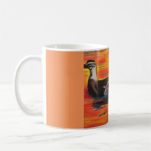 Duckieの日没 コーヒーマグカップ