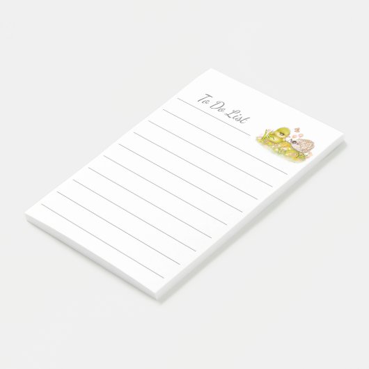 Ducking Hedgehog Personalize Post-it®メモ ポストイット (アングル)