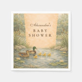 Duckling Pond Baby Shower スタンダードカクテルナプキン (正面)