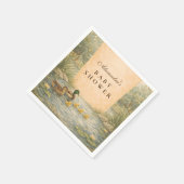 Duckling Pond Baby Shower スタンダードカクテルナプキン (角)