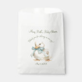 Duckling with Ribbon Baby Shower フェイバーバッグ (正面)