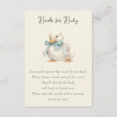 Duckling with Ribbon Baby Shower Books for Baby エンクロージャーカード (正面)