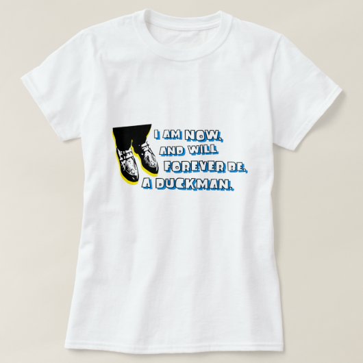 Duckman 80sの大衆文化のグラフィック tシャツ (デザイン正面)