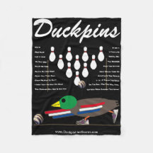 DUCKPINSフリースブランケット(OneLiner)