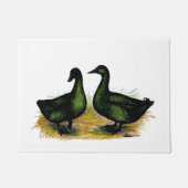 Ducks:  Cayuga Pair ドアマット (正面)
