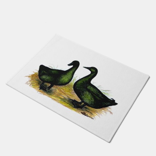 Ducks:  Cayuga Pair ドアマット (アングル)