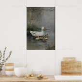 Ducks Family Printable Art, Duck Minimalist Print ポスター (キッチン)