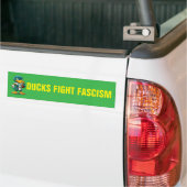 DUCKS FIGHT FASCISM バンパーステッカー (トラック上)