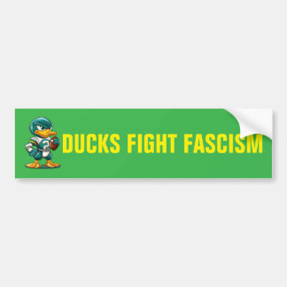 DUCKS FIGHT FASCISM バンパーステッカー