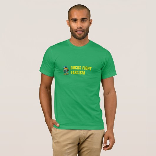 DUCKS FIGHT FASCISM Tシャツ (正面フル)
