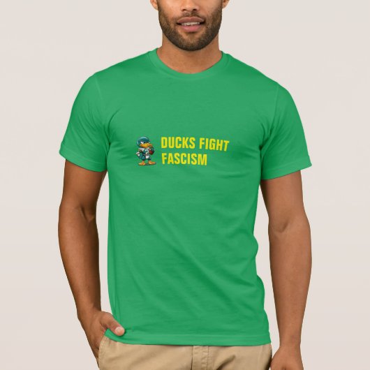 DUCKS FIGHT FASCISM Tシャツ (正面)