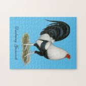 Duckwingの銀製の闘鶏 ジグソーパズル (横)