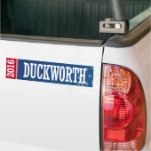Duckworth - Tammy Duckworth 2016年 バンパーステッカー (トラック上)