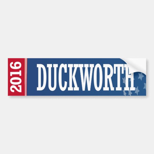 Duckworth - Tammy Duckworth 2016年 バンパーステッカー (正面)