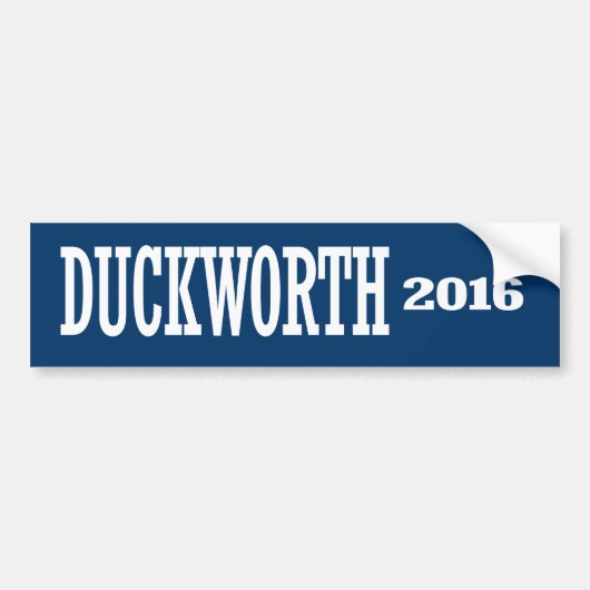 Duckworth - Tammy Duckworth 2016年 バンパーステッカー (正面)
