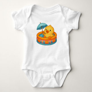 Ducky Bath Time Baby Bodysuit ベビーボディスーツ