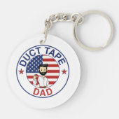 Duct Tape Dad - Acrylic Keychain キーホルダー (裏面)