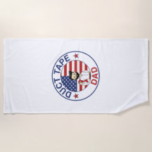 Duct Tape Dad - Beach Towel