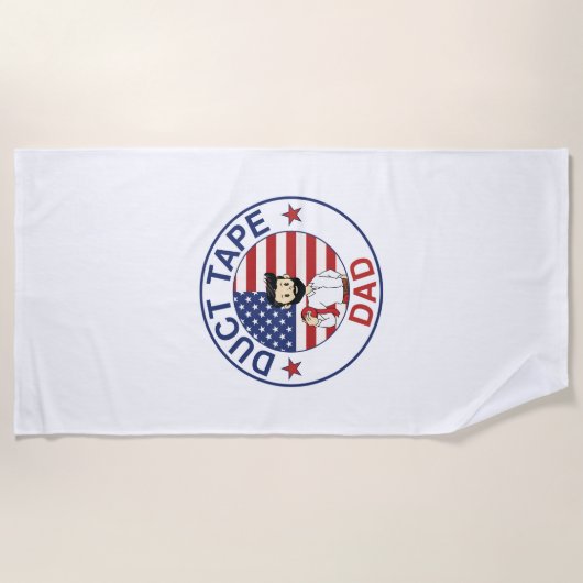 Duct Tape Dad - Beach Towel ビーチタオル (正面)