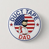 Duct Tape Dad - Button 缶バッジ (正面)